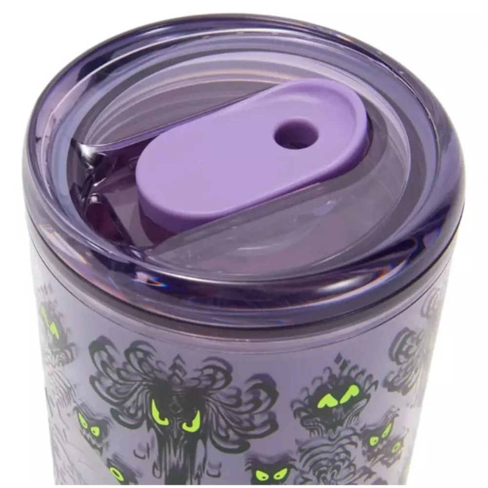 Disney Parks 2026 Starbucks Haunted Mansion Wallpaper Tumbler w/Straw TopperNWT